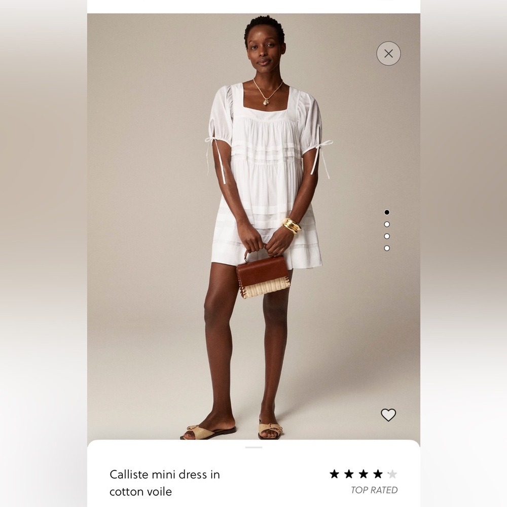 J. Crew Calliste mini dress in cotton voile
